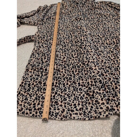 Victoria Secret Plush Robe Womens Animal Leopard Printv2 Slide Pockets XL/XXL - Picture 11 of 11